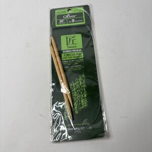 Clover Takumi Bamboo Premium Circular Knitting Needles 36 Inch Size 9 5.5mm 3016